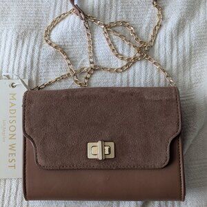 Madison West Handbags Los Angeles - Cross body - Medium Tan - NWT